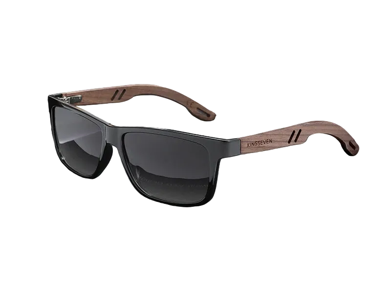 Men UV400 100% Polarized Wooden Sunglasses