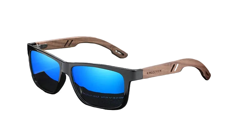 Men UV400 100% Polarized Wooden Sunglasses
