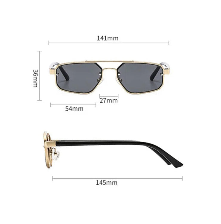 Size of Men Vintage Steampunk Sunglasses