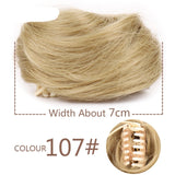 Blonde Messy Hair Clip-on Bun