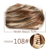 Highlight blonde Messy Hair Clip-on Bun