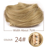 Blonde Messy Hair Clip-on Bun
