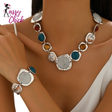 Metal Multi-color Irregular Geometric Jewelry Sets Sassy Chick Logo