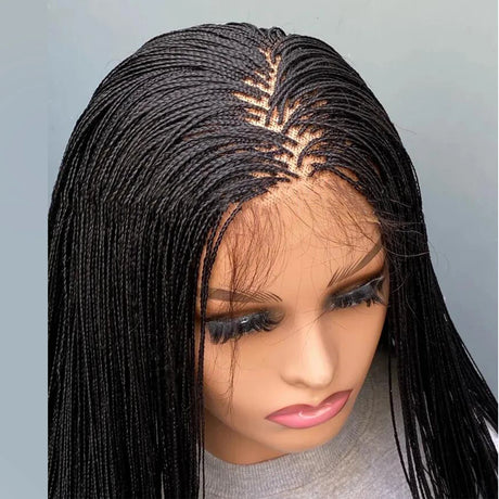 Micro Glue less Braid Lace Wig