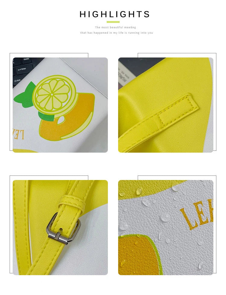 Details of Milk Box Shape Shoulder Bag