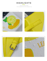 Details of Milk Box Shape Shoulder Bag