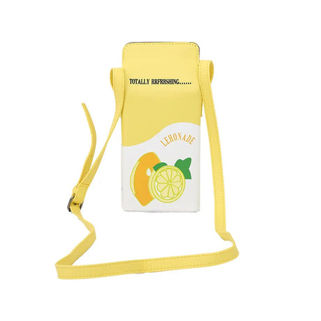 Lemon Milk Box Shape Shoulder Bag