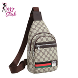 Multifunction Messenger Bag With Earphone Hole Sassy Chick Logo