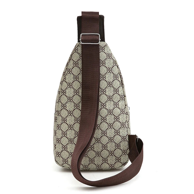 Back view of Multifunction Messenger Bag With Earphone Hole