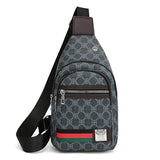 Black Multifunction Messenger Bag With Earphone Hole