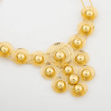 Multiple Gold Plated Flower Design  Jewelry Set pendant 