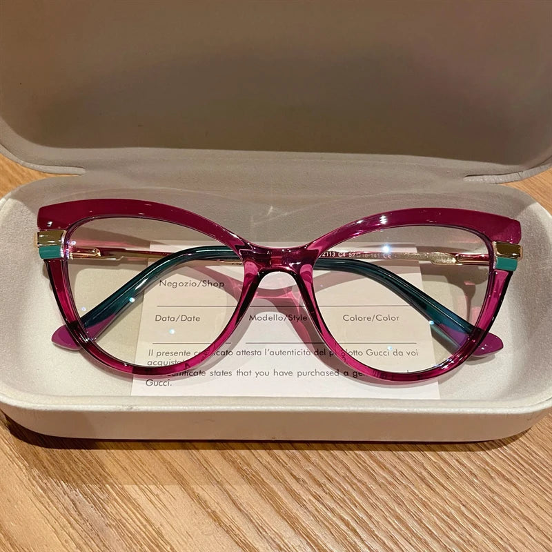 Myopia Hyperopia Cat Eye n Anti Blue Light Eyeglasses