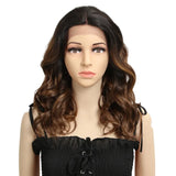 Brown Natural Wave 20 Inch Synthetic Lace Front Wigs