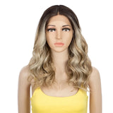 Blonde Natural Wave 20 Inch Synthetic Lace Front Wigs
