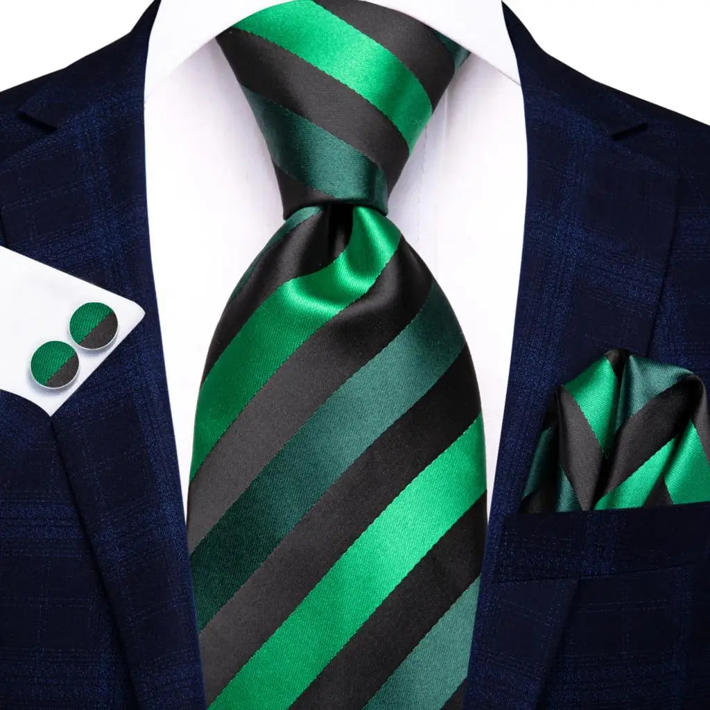 green black necktie set