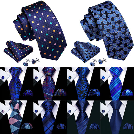 Collection of navy blue ties 