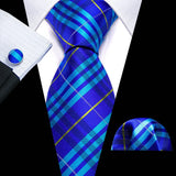 blue stripe style ties