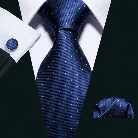 dot navy blue ties