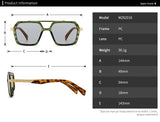 Size of New Aviator Retro Double Bridge Square Sunglasses