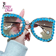 New Butterfly-Shaped Oversized  Women's Sunglasses Sassy Chick Logo