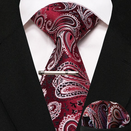 New Classic Silk 8cm Plaid Dot Striped Men's Ties