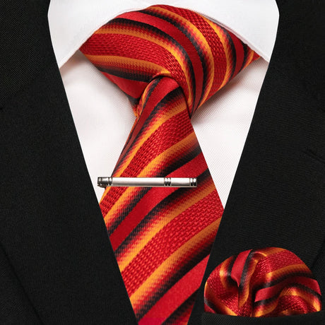 New Classic Silk 8cm Plaid Dot Striped Men's Ties