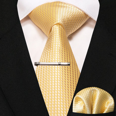New Classic Silk 8cm Plaid Dot Striped Men's Ties