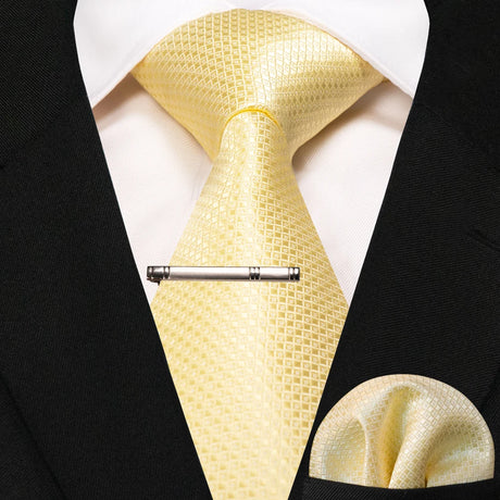 New Classic Silk 8cm Plaid Dot Striped Men's Ties
