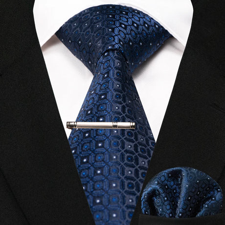 New Classic Silk 8cm Plaid Dot Striped Men's Ties