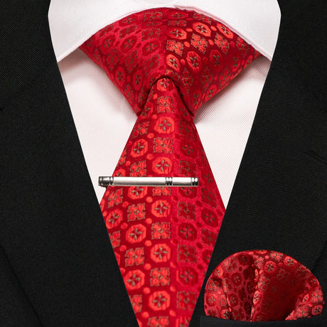 New Classic Silk 8cm Plaid Dot Striped Men's Ties