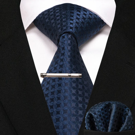 New Classic Silk 8cm Plaid Dot Striped Men's Ties
