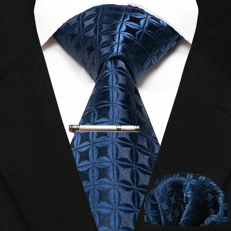 New Classic Silk 8cm Plaid Dot Striped Men's Ties