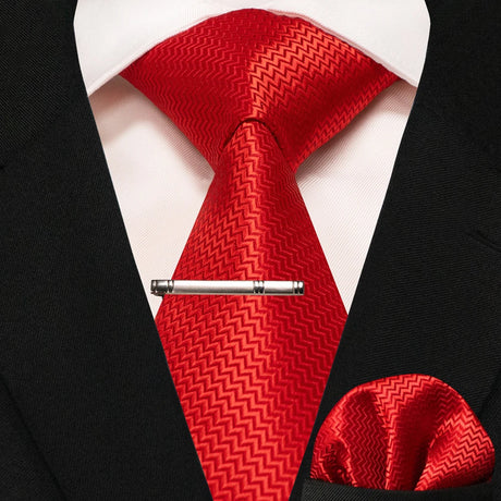 New Classic Silk 8cm Plaid Dot Striped Men's Ties