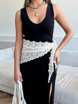 New Floral Lace Design Scarf
