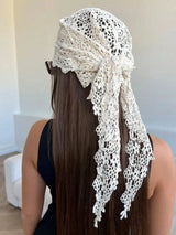 New Floral Lace Design Scarf