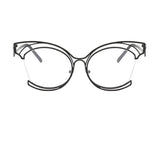Black New Half-Frame Hollow Out Optical Eyewear
