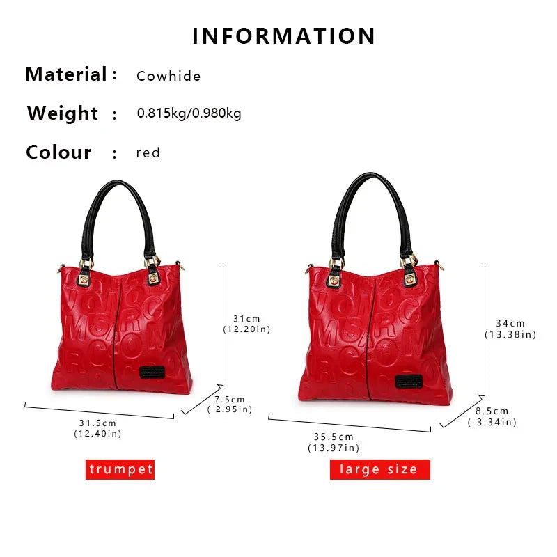 New Letter Printed Large Capacity Handbag