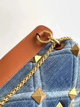 New Luxury Denim Rivet Bag Handbag