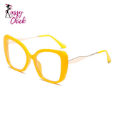New Minimalist Anti Blue Light Flat Decorative Sunglasses Sassy Chick Logo