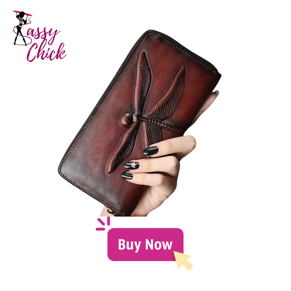 New Retro Genuine Leather Ladies Long Purse