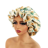 Gold New Satin Lined Bonnet Sleep Cap Bonnet