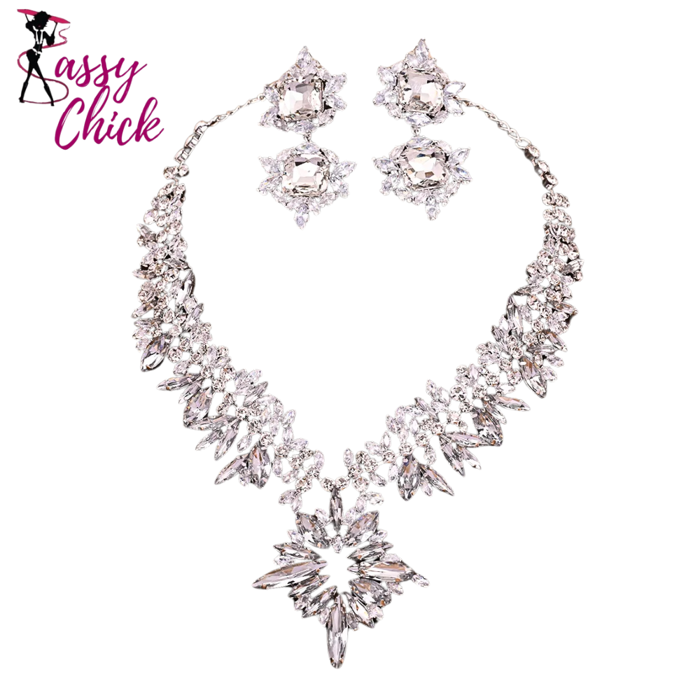 New Statement Exaggerate Jewelry Set Sassy Chick Logo