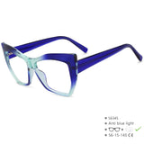 Blue New Style Cat Eye Blue Light Blocking Computer Glasses