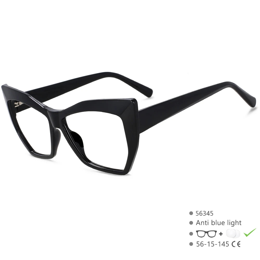 Black New Style Cat Eye Blue Light Blocking Computer Glasses
