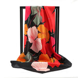 Floral New Summer Silk Square Lady Hair Scarf Bandana Scarf