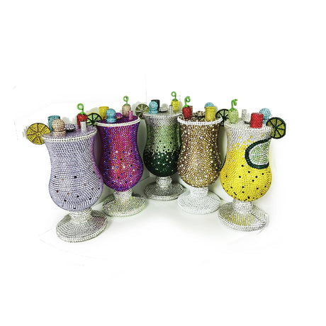 Collection of Newest Crystal Wine Glass Full Diamond Handbag
