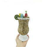 Gold Newest Crystal Wine Glass Full Diamond Handbag