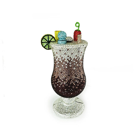 Black Newest Crystal Wine Glass Full Diamond Handbag