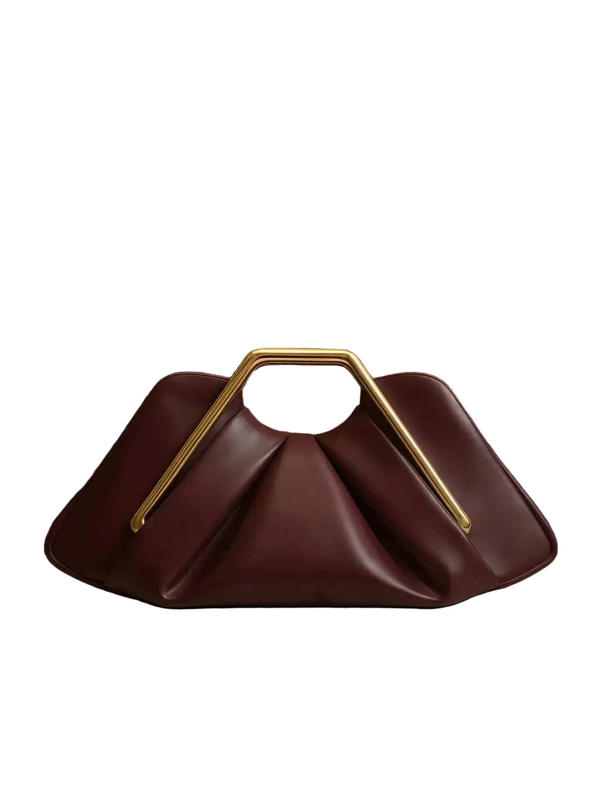 Niche Cloud Leather Evening Pleated Handbag