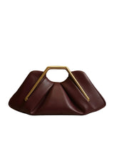Niche Cloud Leather Evening Pleated Handbag